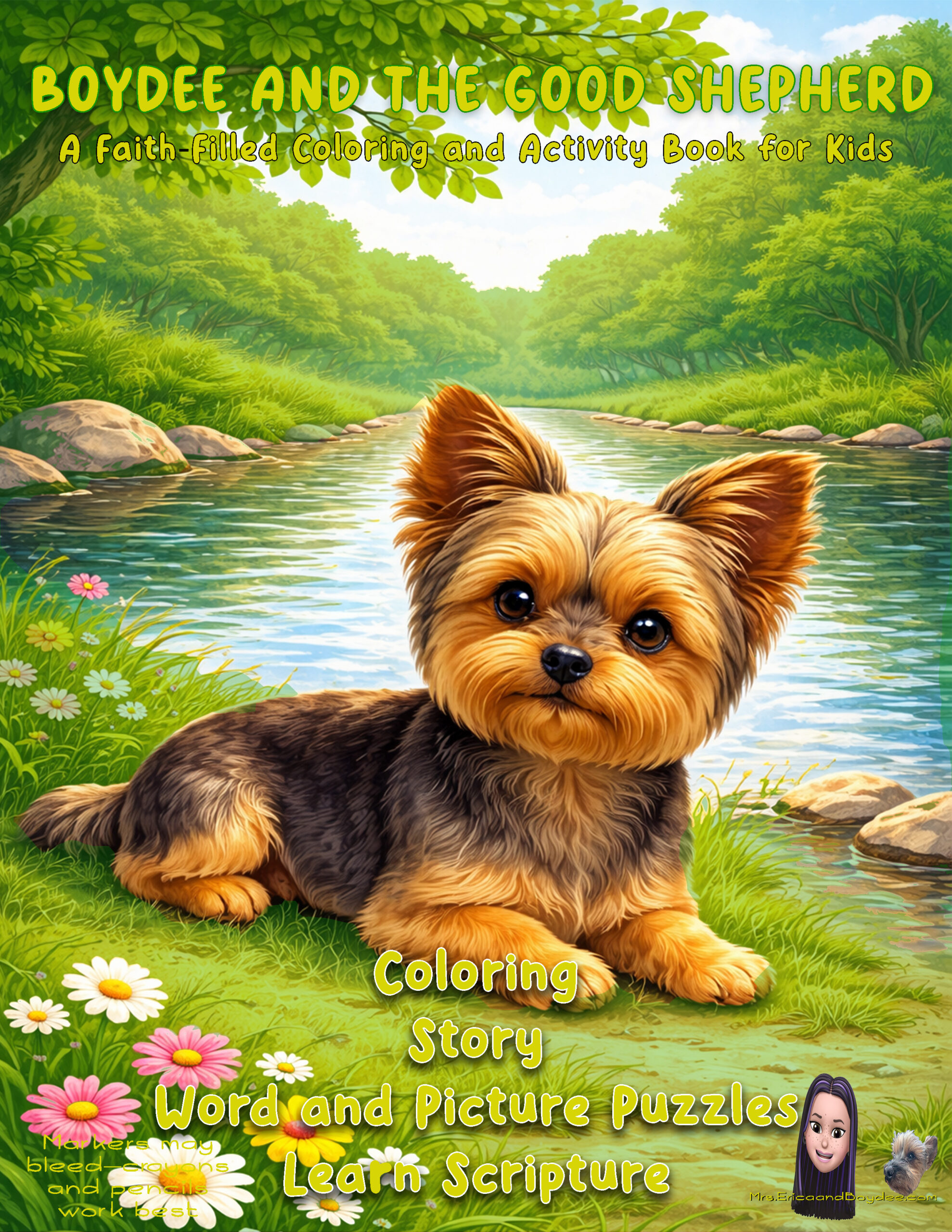 Boydee and the Shepherd Coloring Book Front Cover